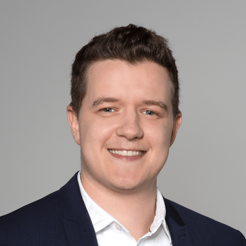 Primo piano di Gianni Rüegg di Bitcoin Suisse AG.