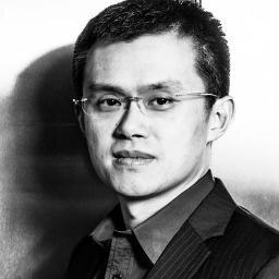 Headshot of Changpeng Zhao from Blockchain.