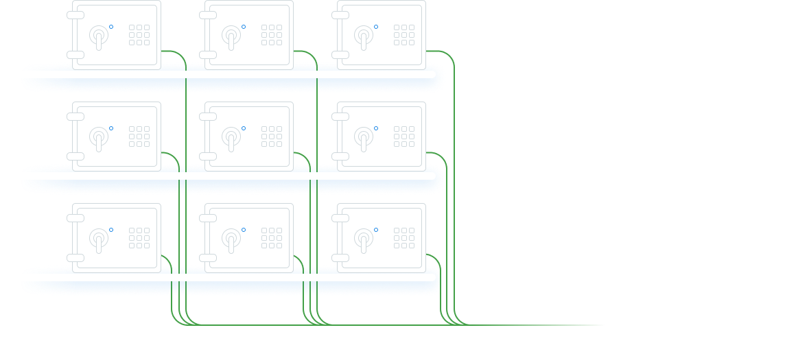 Diagram showing granular access control and user permissions in Crowdin Enterprise.