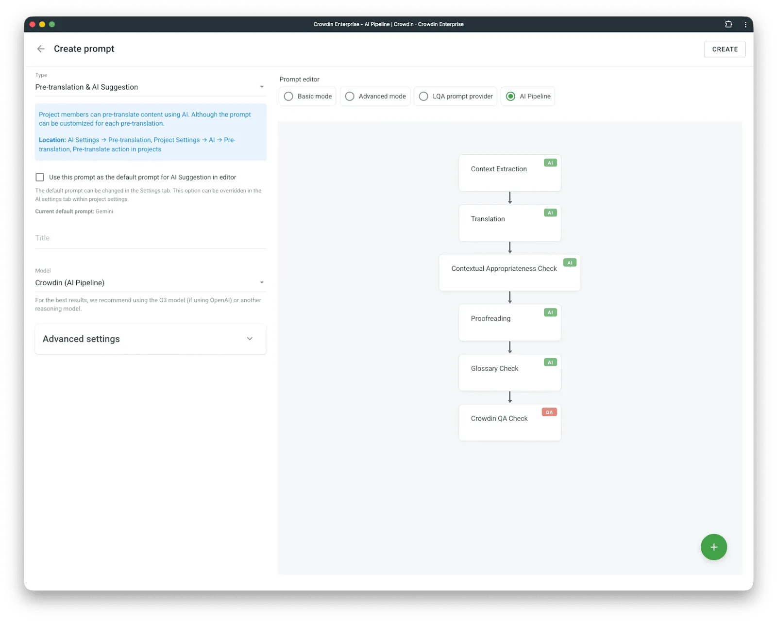 AI Pipeline Screenshot