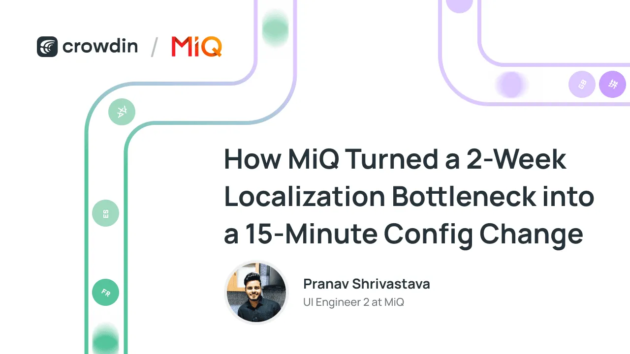 MiQ localization with Crowdin
