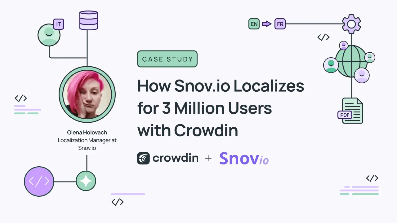 Snov.io localization with Crowdin