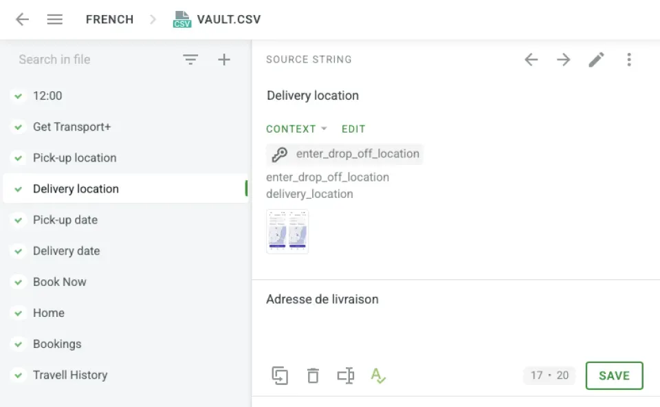 Context-Driven Translations