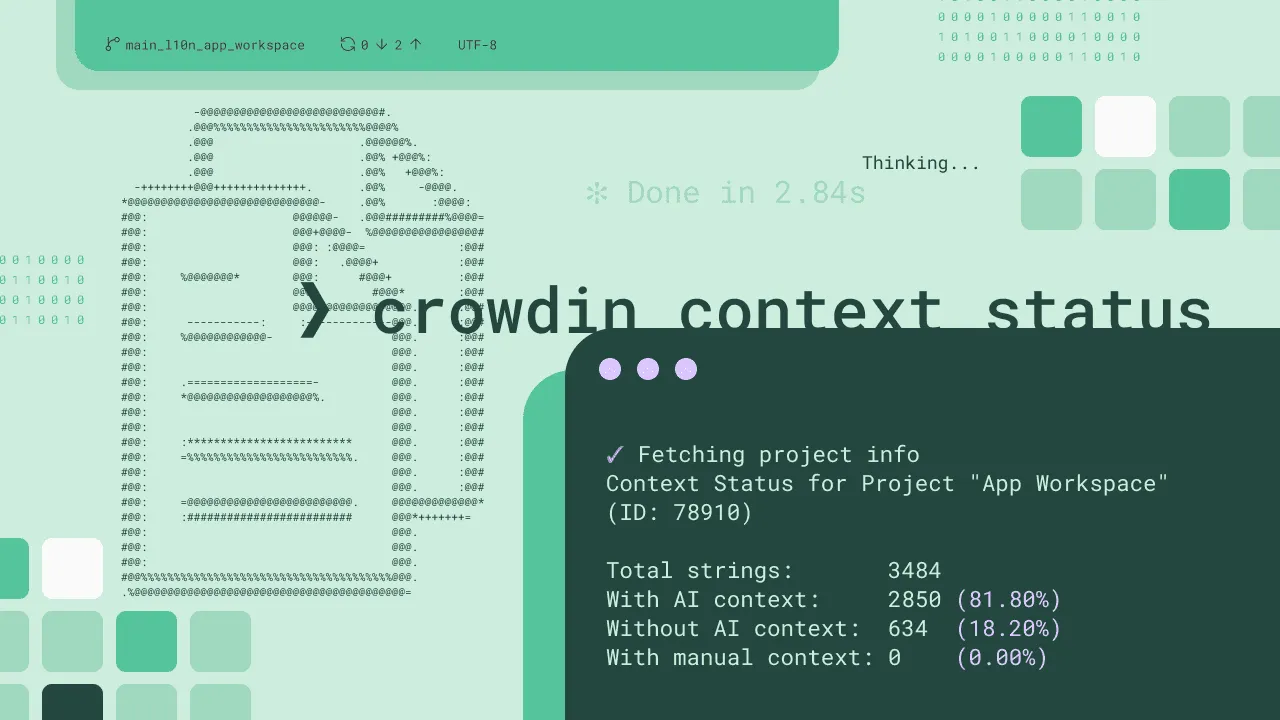 How to generate and pass ai context for translations
