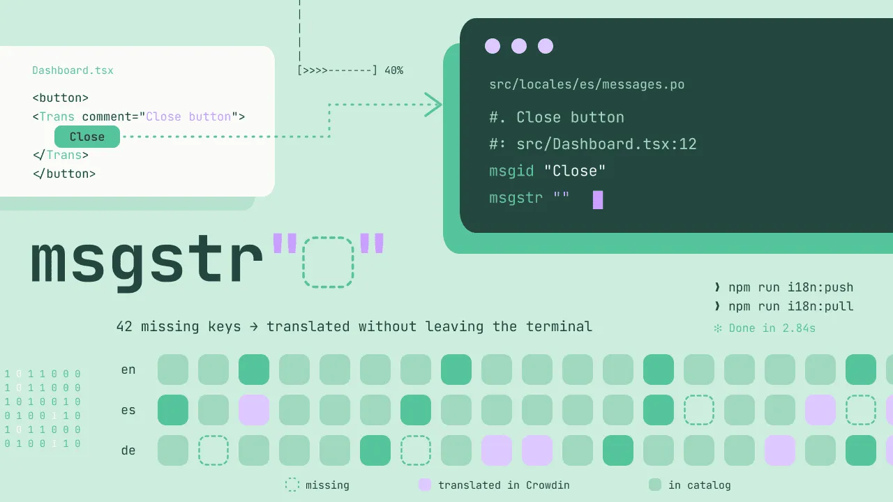 Automated i18n extraction - Lingui and Crowdin CLI