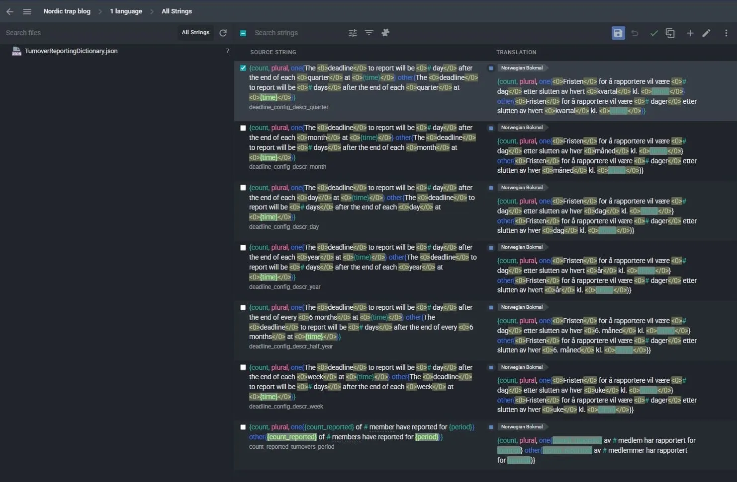 Result after running the AI Pipeline - zero issues, all text in Norwegian Bokmal