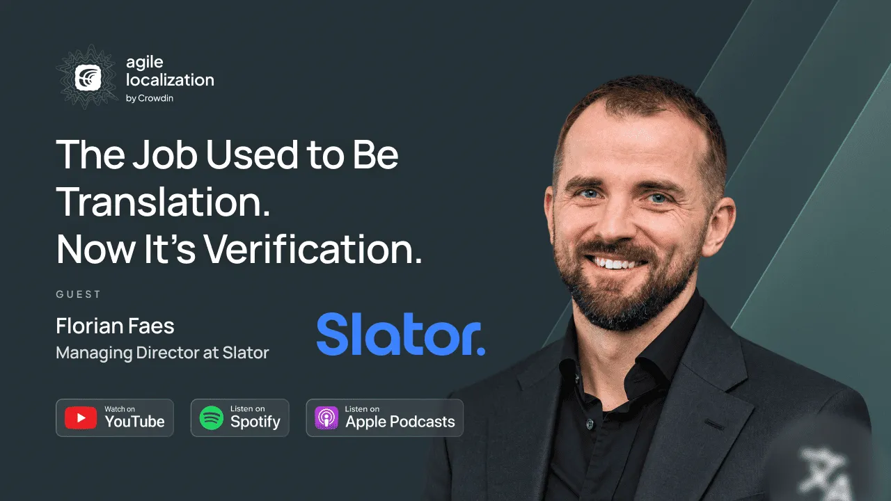 Agile Localization Podcast episode with Florian Faes