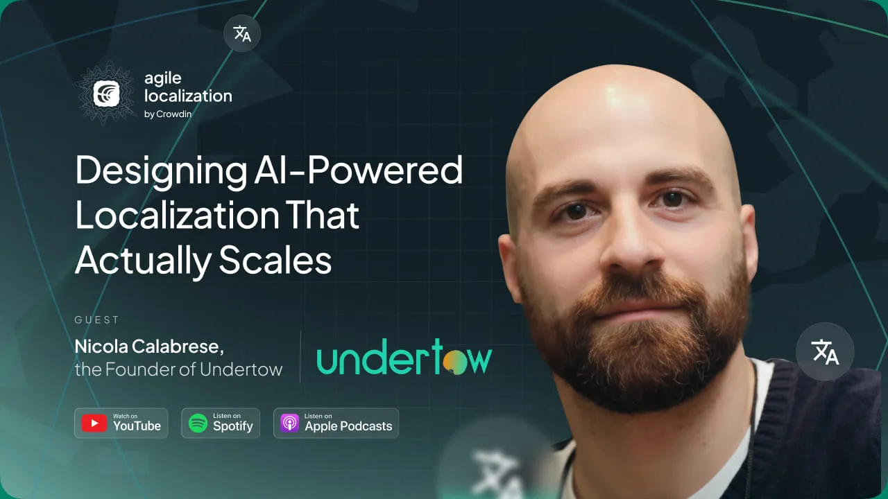 Crowdin Agile Localization podcast with Nicola Calabrese