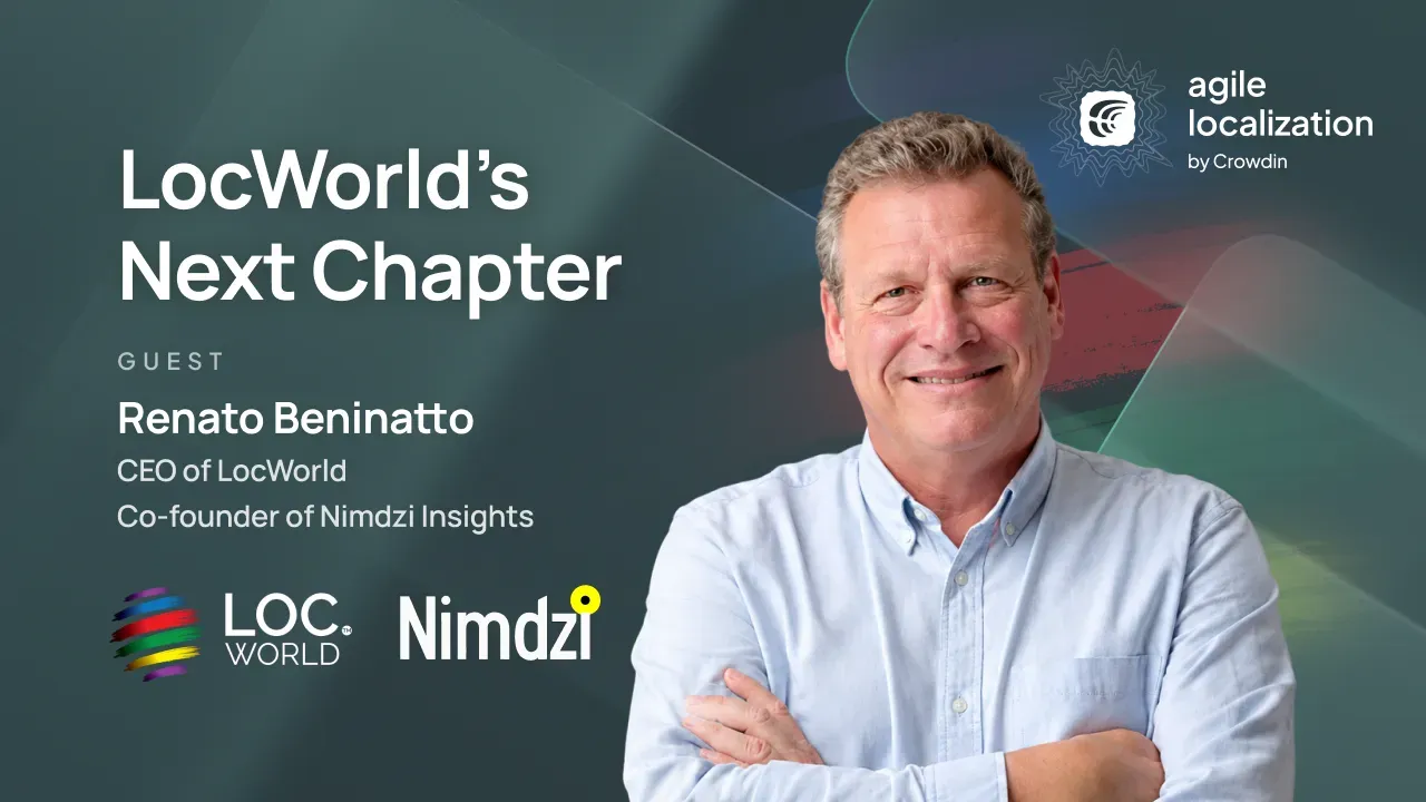 Agile Localization Podcast episode with Renato Beninatto, CEO of LocWorld