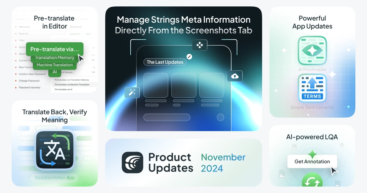 What's New at Crowdin localization platform: November 2024 | Crowdin Blog